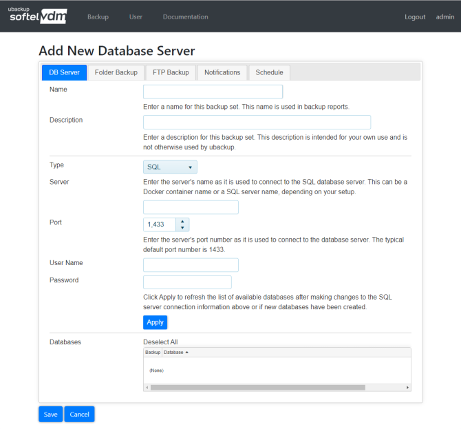 Add Database Server